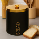 Orsina Liberty Black Enamel Finish Bread Bin