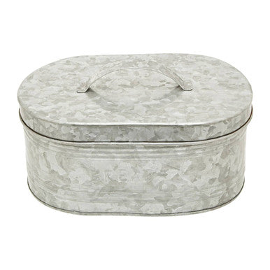 Orsina Drummond Galvanised Steel Bread Bin