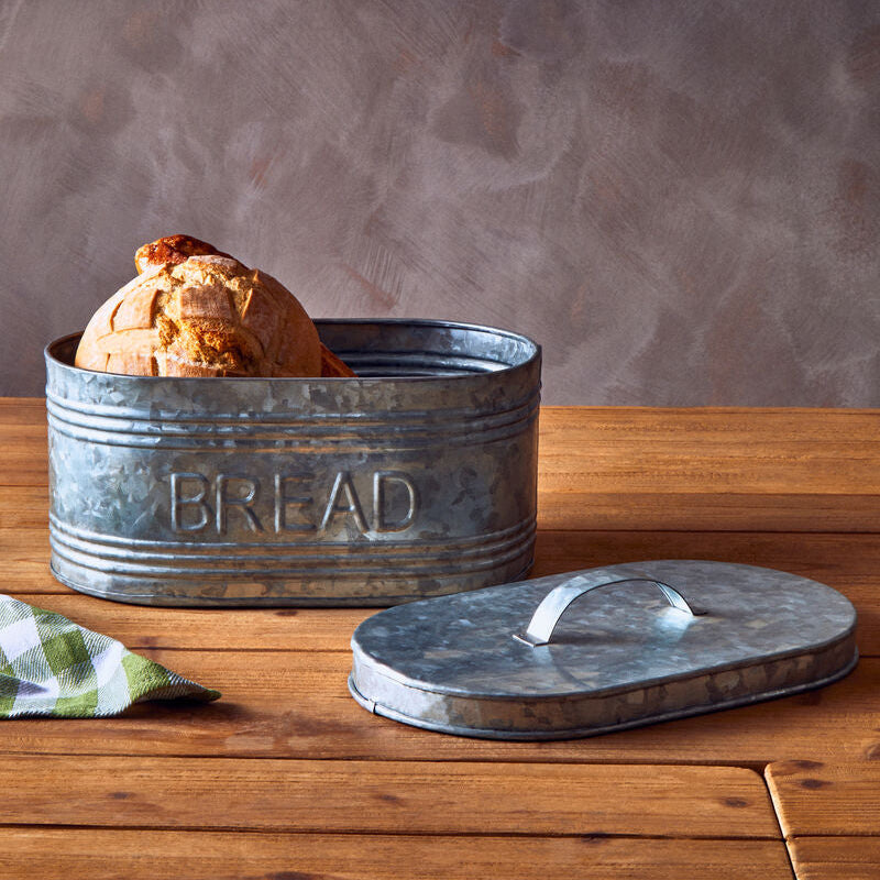 Orsina Drummond Galvanised Steel Bread Bin