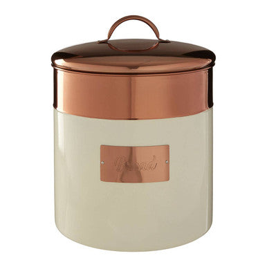 Orsina Prescott Cream & Copper Bread Bin