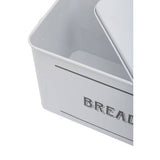 Orsina Grocer White Metal Bread Bin