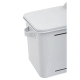 Orsina Grocer White Metal Bread Bin
