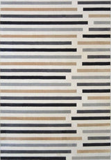Abstract Multicolour Stripe Rug R469A by The Rugs