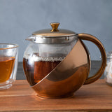 Orsina Fuso Stainless Steel Teapot with Copper-Finished Infuser