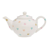 Orsina Confetti Teapot with Hearts Design