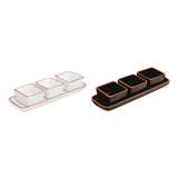 Orsina Calisto Terracotta Dip Bowls with White Tray | Set of 3