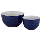 Orsina Gigi Blue & White Mixing Bowls - Set of 2