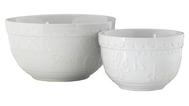 Orsina Gigi White Mixing Bowls - Set of 2