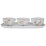 Orsina Marble Luxe Dip Bowls with Tray Set
