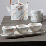 Orsina Marble Luxe Dip Bowls with Tray Set