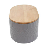 Orsina Geome Grey Stoneware Bread Bin