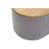 Orsina Geome Grey Stoneware Bread Bin