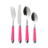 Orsina Brasserie 16-Piece Hot Pink Cutlery Set