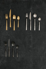 Orsina Avie Glow 16-Piece Gold Cutlery Set