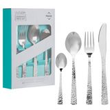 Orsina Martello 16-Piece Hammered Effect Stainless Steel Cutlery Set