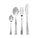 Orsina Martello 24-Piece Hammered Effect Stainless Steel Cutlery Set