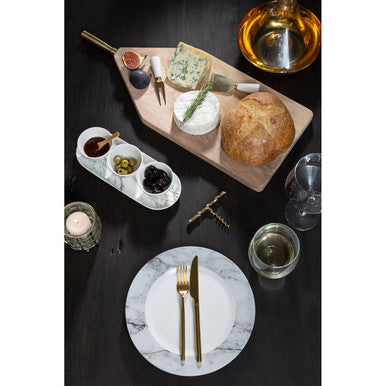 Orsina Modern Retro 16-Piece Gold Finish Cutlery Set