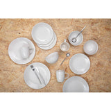 Orsina Modern Retro 16-Piece Matte Silver Cutlery Set