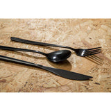 Orsina Mimo 3-Piece Black Travel Cutlery Set with Case
