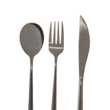 Orsina Mimo 3-Piece Black Travel Cutlery Set with Case
