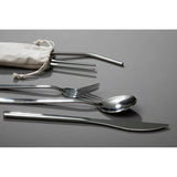 Orsina Mimo 6-Piece Silver Travel Cutlery Set