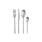 Orsina Avie 16-Piece Silver Matte Finish Cutlery Set