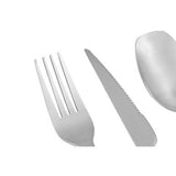 Orsina Avie 16-Piece Silver Matte Finish Cutlery Set