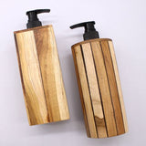 HatiNest Natural Teakwood Soap Dispenser - Round