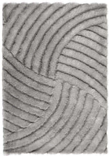 Dallas Silver Grey Shaggy Rug
