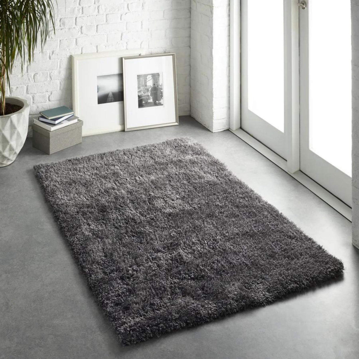 Chicago Grey Shaggy Rug by The Rugs