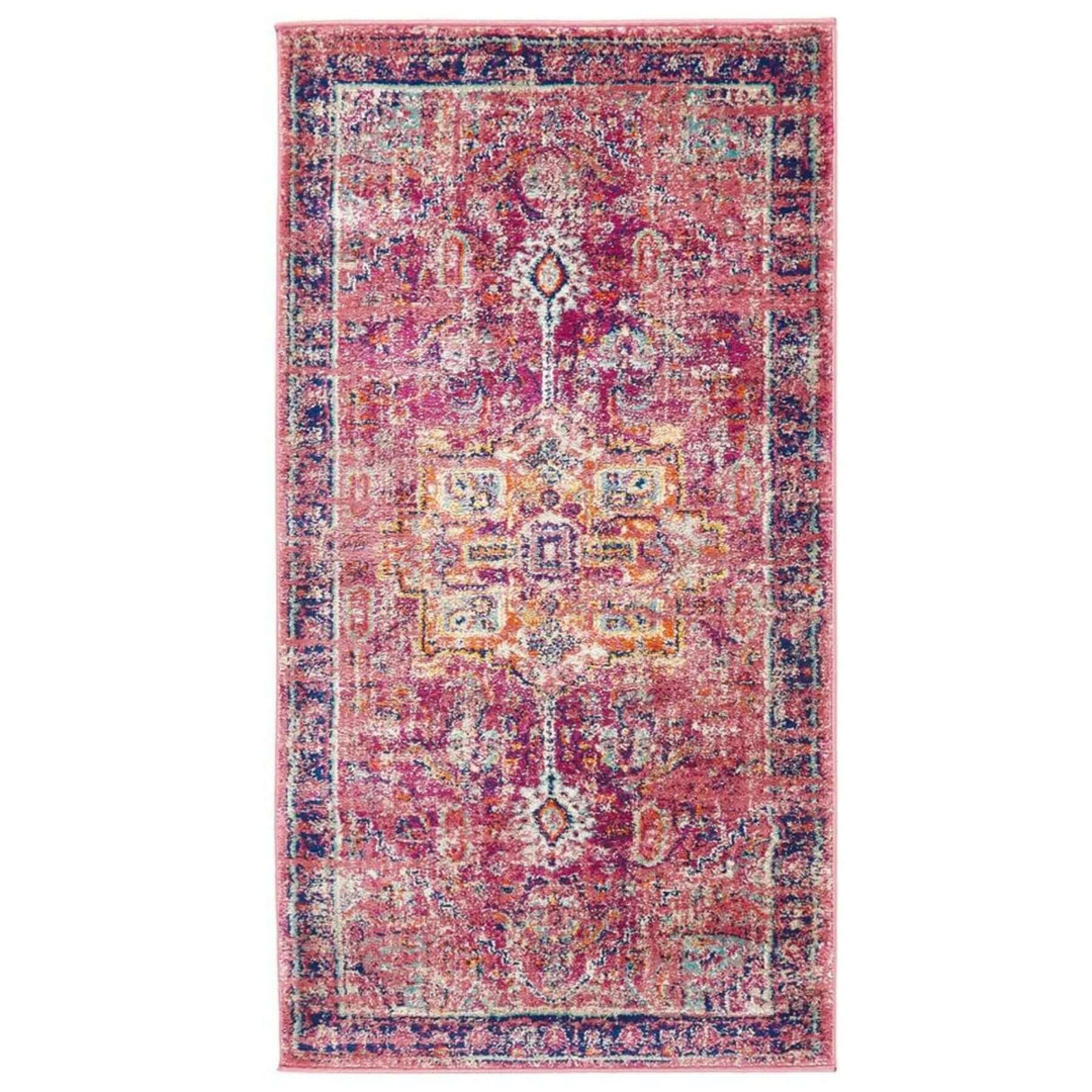Granada Multicolour Vintage Rug Ruby by The Rugs