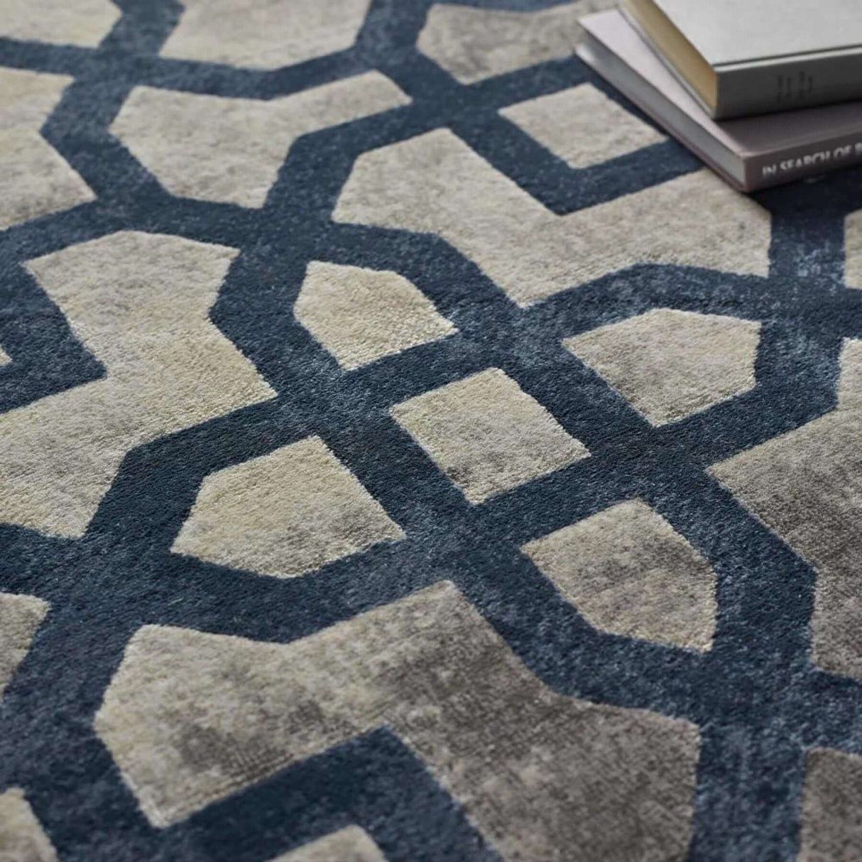 Avanti Navy Moroccan Rug | The Rugs