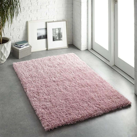 Chicago Pink Shaggy Rug by The Rugs