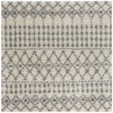 The Rugs Moroccan Ivory Grey Shaggy Rug | 1000