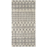 The Rugs Moroccan Ivory Grey Shaggy Rug | 1000