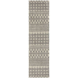 The Rugs Moroccan Ivory Grey Shaggy Rug | 1000