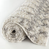 The Rugs Moroccan Ivory Grey Shaggy Rug | 1000