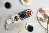 Orsina Bulgari Marble Condiment Bowls & Board Set