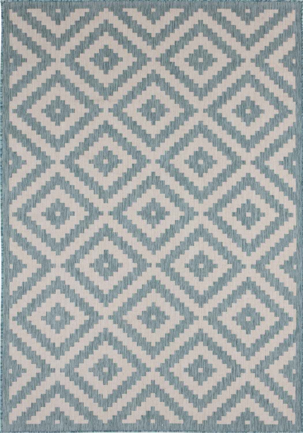 The Rugs Ecology Outdoor Rug Aqua | 100AQ