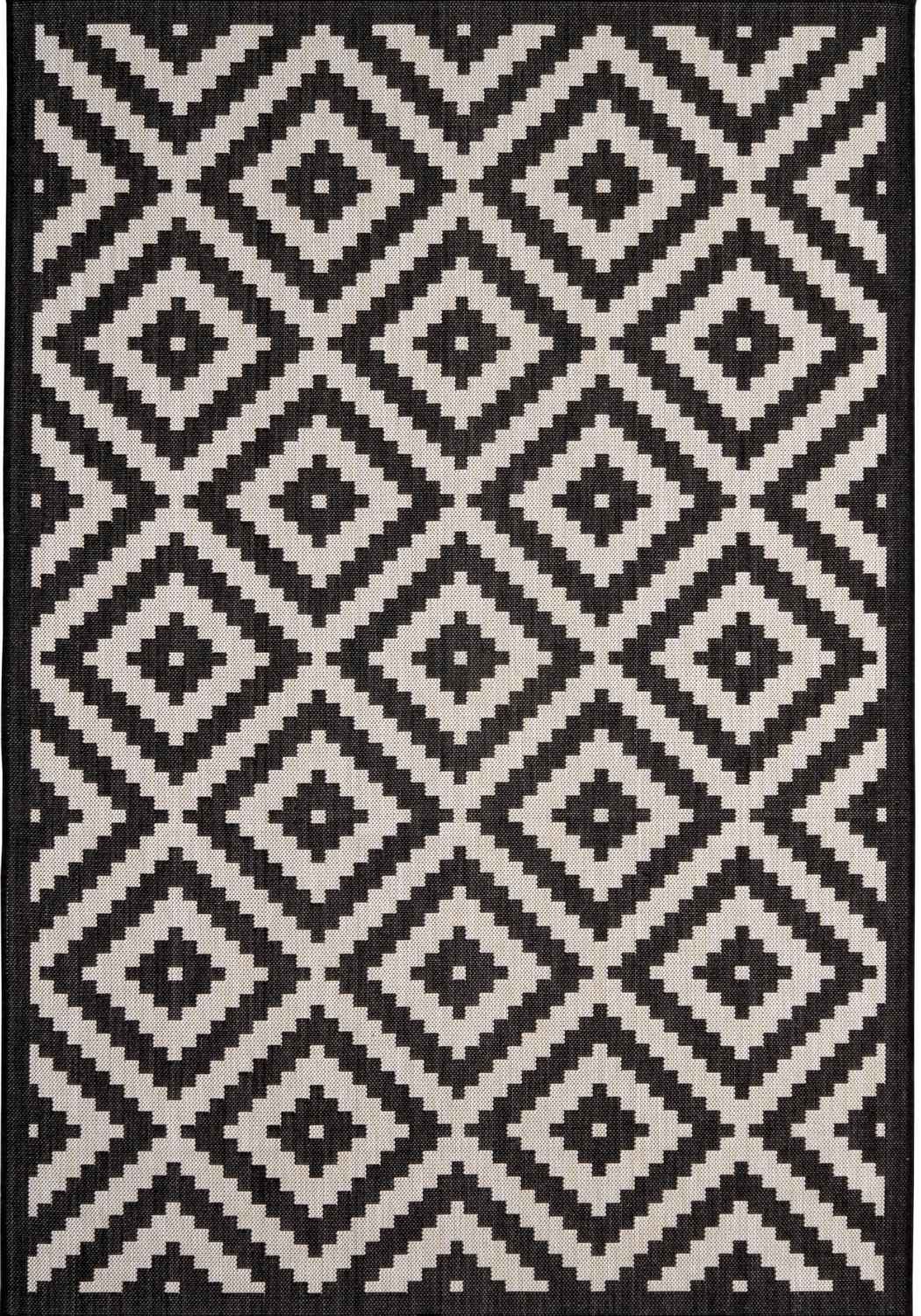 The Rugs Ecology Outdoor Rug Black | 100bl
