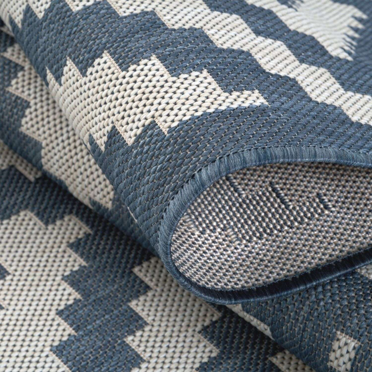Ecology Outdoor Rug Blue 100BLU | The Rugs