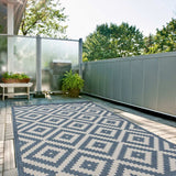 Ecology Outdoor Rug Blue 100BLU | The Rugs