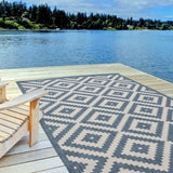 Ecology Outdoor Rug Blue 100BLU | The Rugs