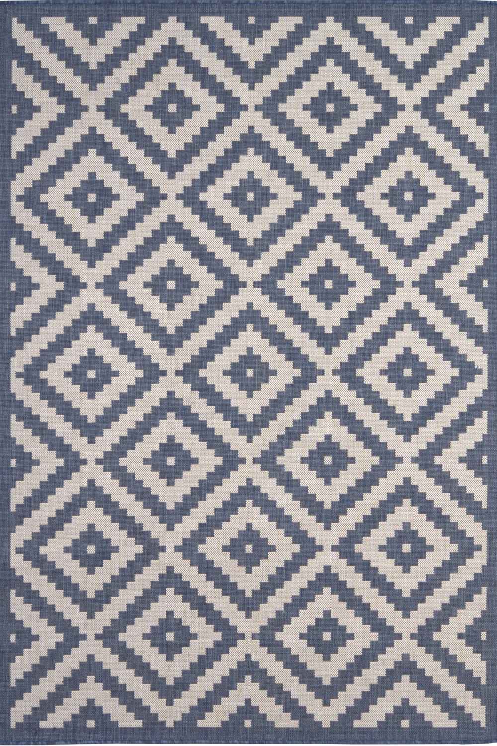Ecology Outdoor Rug Blue 100BLU | The Rugs