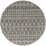 The Rugs Moroccan Grey Shaggy Rug 1010