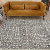 The Rugs Moroccan Grey Shaggy Rug 1010