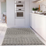 The Rugs Moroccan Grey Shaggy Rug 1010