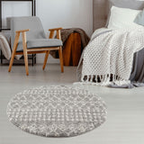 The Rugs Moroccan Grey Shaggy Rug 1010