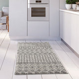 The Rugs Moroccan Grey Shaggy Rug 1010