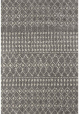 The Rugs Moroccan Grey Shaggy Rug 1010